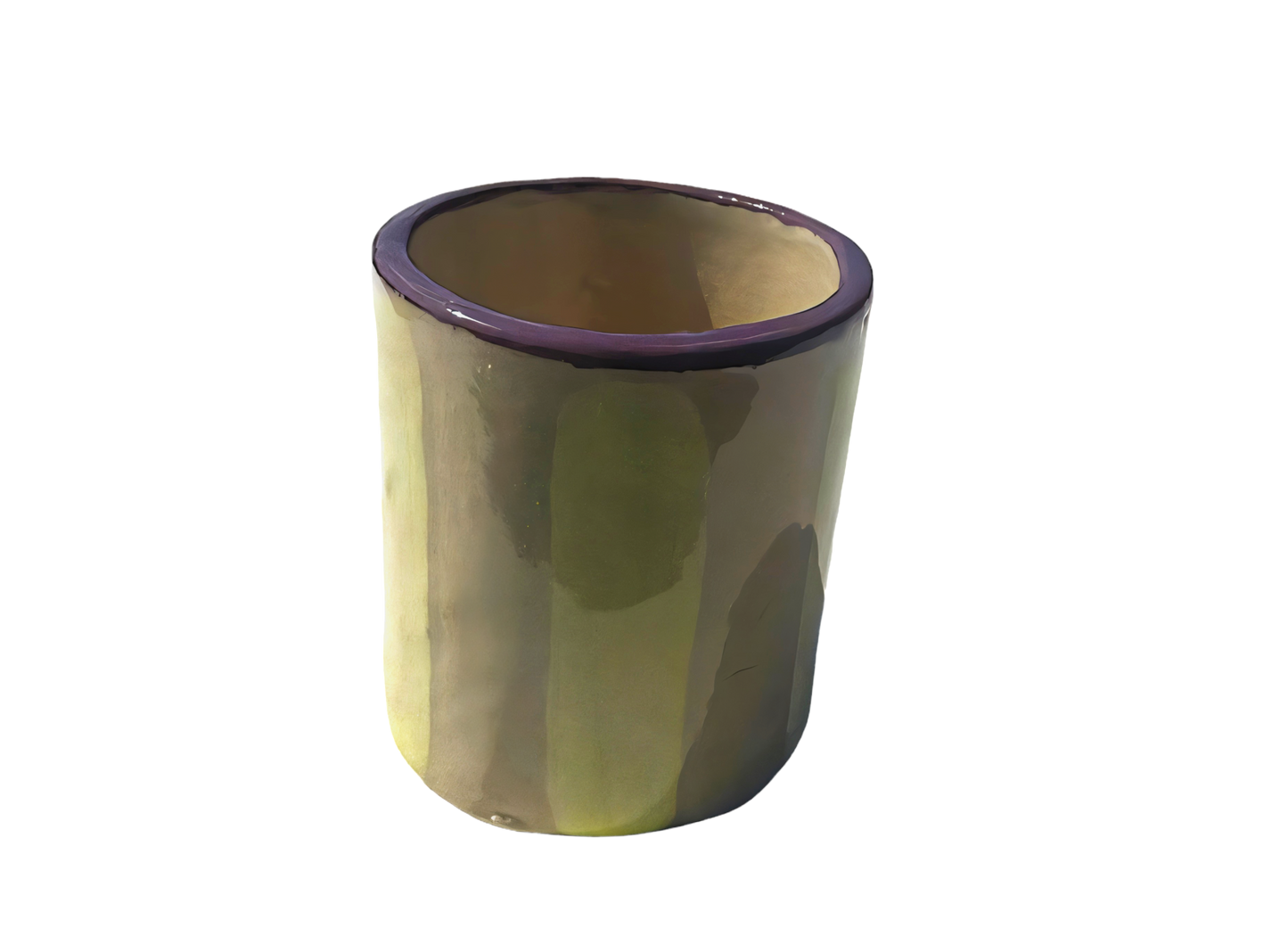 Clay mono |geel/obergine