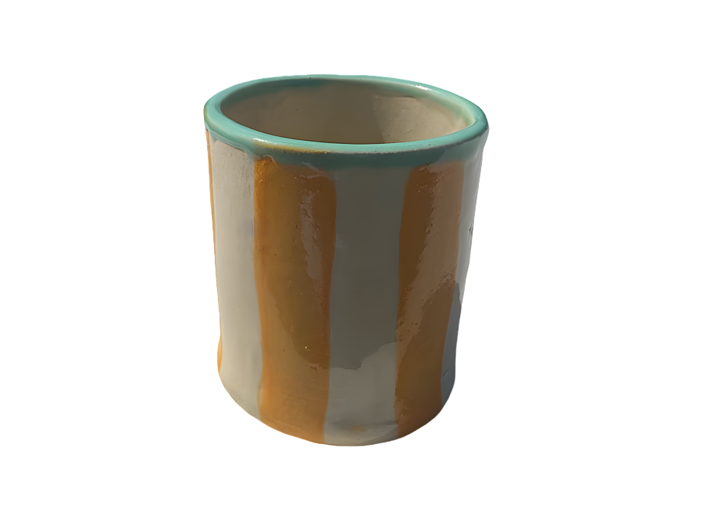 Clay mono| mint/oranje