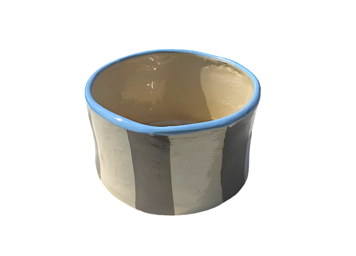 Clay mono bowl| bruin/licht blauw
