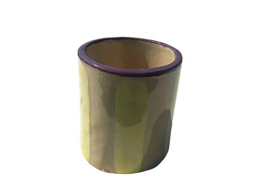 Clay mono |geel/obergine