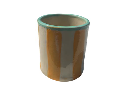 Clay mono| mint/oranje