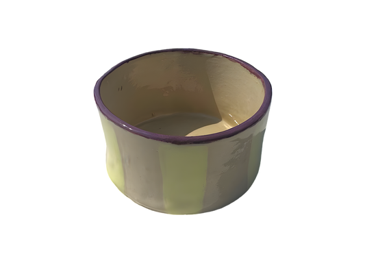 Clay mono bowl| geel/obergine